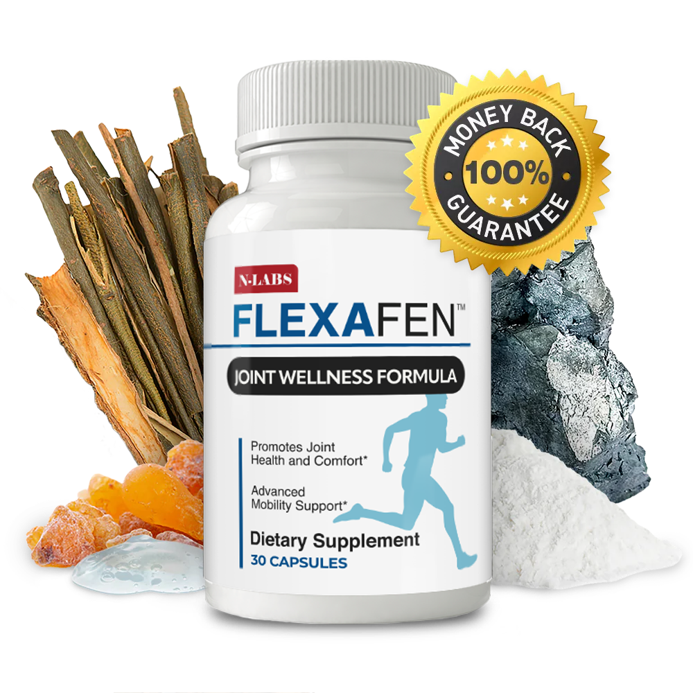 Flexafen joint pain supplement bottle