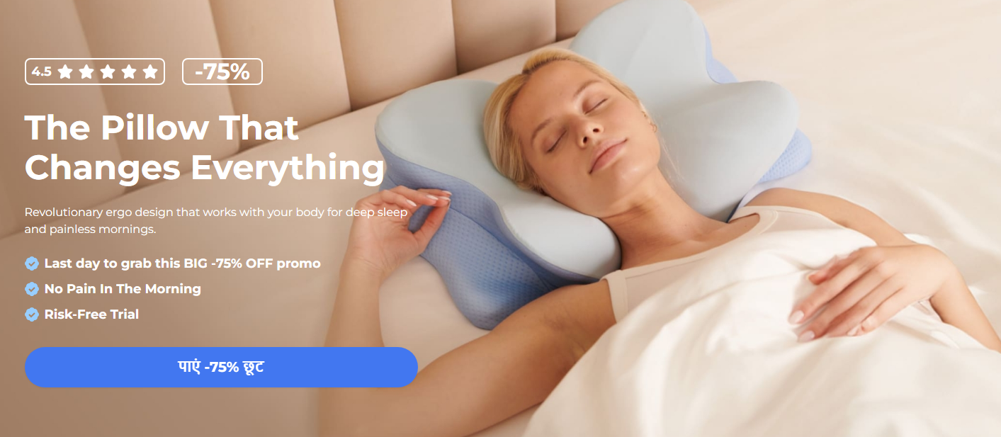 Derila Ergo 5-zone ergonomic memory foam pillow